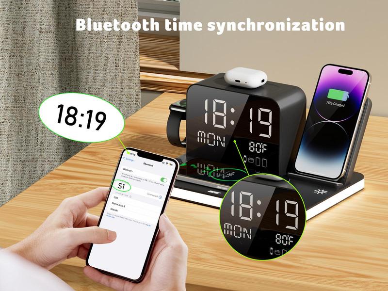 Acer 7 in 1 Wireless Charging Station with LED Night Light, Bluetooth Time Sync Clock & Temperature Display, USB-A & USB-C Ports – Compatible with iPhone, Android, Apple Watch & AirPods, Perfect Christmas & New Year Gift – TikTokShopBlackFriday Acer 7 in 1 Wireless Charging Station with LED Night Light, Bluetooth Time Sync Clock & Temperature Display, USB-A & USB-C Ports – Compatible with iPhone, Android, Apple Watch & AirPods, Perfect Christmas & New Year Gift – TikTokShopBlackFriday