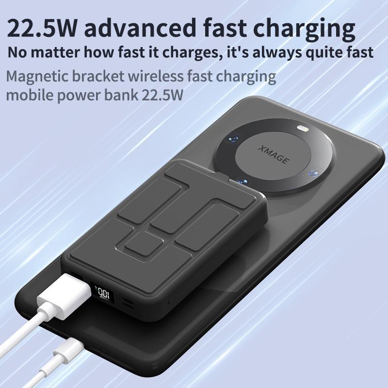 10000mAh Magnetic Power Bank,Foldable Wireless Portable Charger with LED Display,Fast Charging for iPhone 17/16/15/14/13/12 Pro/Pro Max/Plus, Compact Silicone 10000mAh Magnetic Power Bank,Foldable Wireless Portable Charger with LED Display,Fast Charging for iPhone 17/16/15/14/13/12 Pro/Pro Max/Plus, Compact Silicone