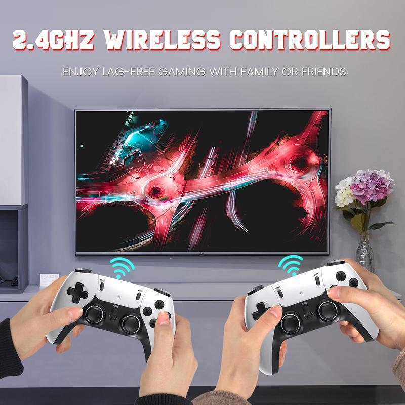 Mass Games Retro Game Console with 20000+ Built-in Games 19 Emulators 2 Wireless Controllers 4K Output & 64GB SD Card Perfect for Kids & Adults - Portable Gaming System,TikTokShopBlackFriday Mass Games Retro Game Console with 20000+ Built-in Games 19 Emulators 2 Wireless Controllers 4K Output & 64GB SD Card Perfect for Kids & Adults - Portable Gaming System,TikTokShopBlackFriday