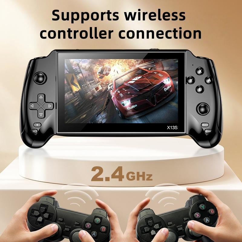 Portable Retro Game Console 5.5 Inch Large Screen, Supports Ten Emulators, Ultra HD Graphics, Perfect Gift for Day, Father's Day, Christmas Portable Retro Game Console 5.5 Inch Large Screen, Supports Ten Emulators, Ultra HD Graphics, Perfect Gift for Day, Father's Day, Christmas