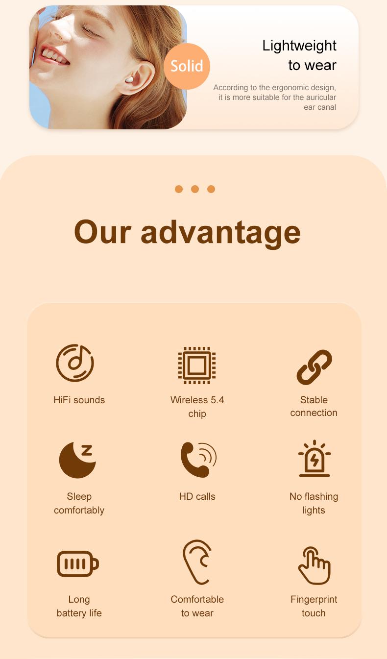 MSHUKCOE Mini Invisible Headphones Bluetooth 5.4 True Wireless In-Ear Earphones sport Audio Earbud audifonos bluetooth wireless headphones noise cancelling headphones gamingheadset MSHUKCOE Mini Invisible Headphones Bluetooth 5.4 True Wireless In-Ear Earphones sport Audio Earbud audifonos bluetooth wireless headphones noise cancelling headphones gamingheadset