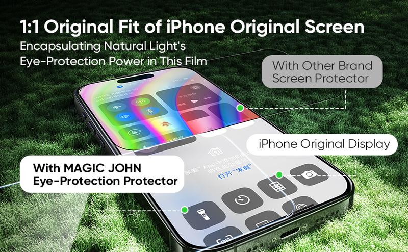 【TikTokShopBlackFriday】MAGIC JOHN Screen Protector 2 Pack for iPhone, Samsung, and Google–Clear & Privacy Protection, Fingerprint Resistant, Dust-Free, Bubble-Free Design 【TikTokShopBlackFriday】MAGIC JOHN Screen Protector 2 Pack for iPhone, Samsung, and Google–Clear & Privacy Protection, Fingerprint Resistant, Dust-Free, Bubble-Free Design