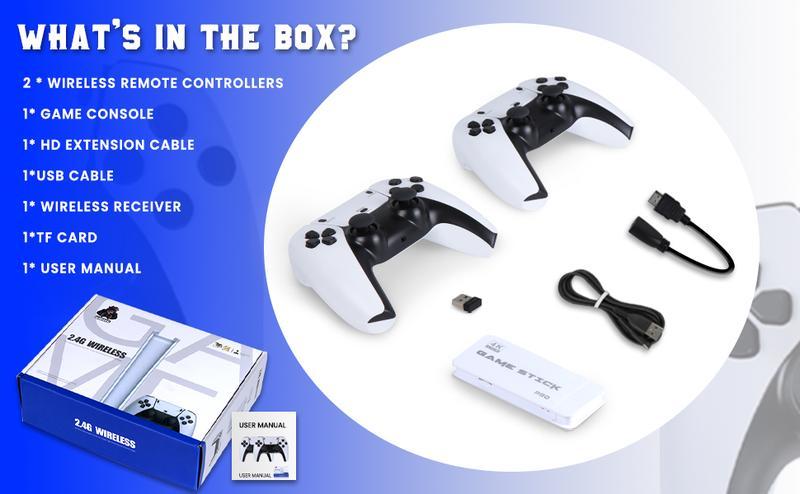 Mass Games Retro Game Console with 20000+ Built-in Games 19 Emulators 2 Wireless Controllers 4K Output & 64GB SD Card Perfect for Kids & Adults - Portable Gaming System,TikTokShopBlackFriday Mass Games Retro Game Console with 20000+ Built-in Games 19 Emulators 2 Wireless Controllers 4K Output & 64GB SD Card Perfect for Kids & Adults - Portable Gaming System,TikTokShopBlackFriday