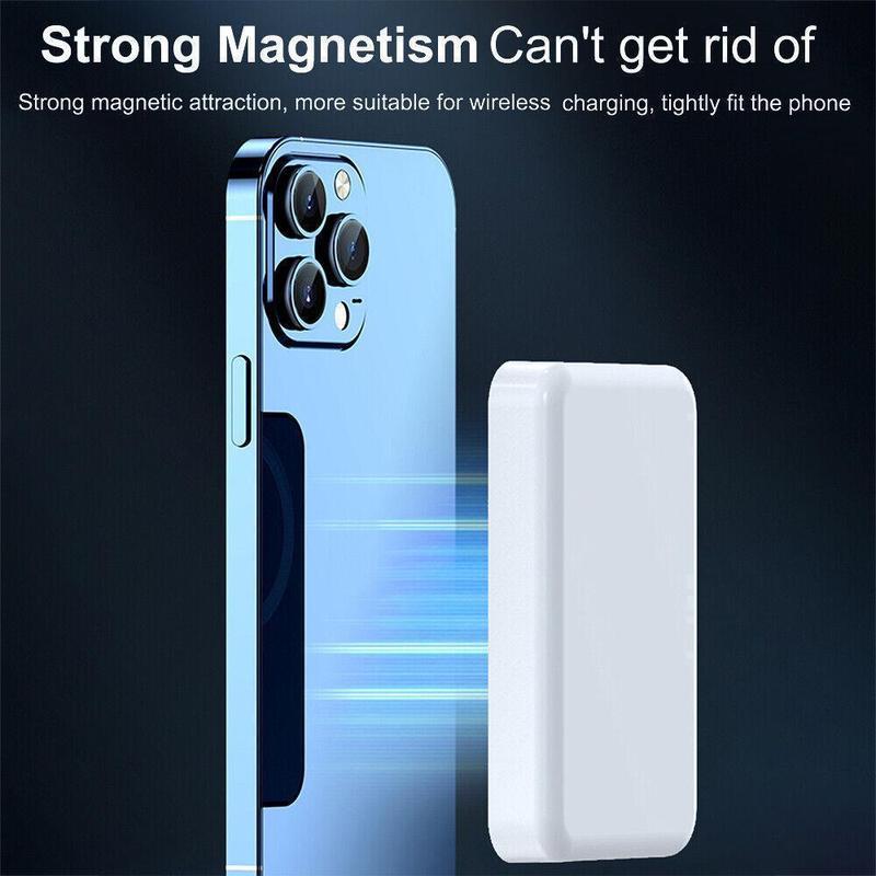 5000mAh Magnetic Power Bank, Wireless Portable Charger, Fast Charging MagSafe Battery Pack for iPhone 17/16/15/14/13/12/Plus/Pro Max, Compact Device 5000mAh Magnetic Power Bank, Wireless Portable Charger, Fast Charging MagSafe Battery Pack for iPhone 17/16/15/14/13/12/Plus/Pro Max, Compact Device