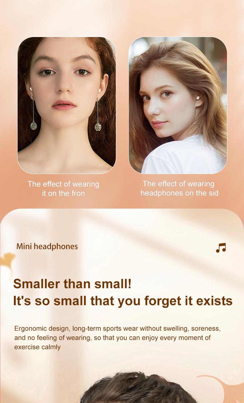 MSHUKCOE Mini Invisible Headphones Bluetooth 5.4 True Wireless In-Ear Earphones sport Audio Earbud audifonos bluetooth wireless headphones noise cancelling headphones gamingheadset MSHUKCOE Mini Invisible Headphones Bluetooth 5.4 True Wireless In-Ear Earphones sport Audio Earbud audifonos bluetooth wireless headphones noise cancelling headphones gamingheadset