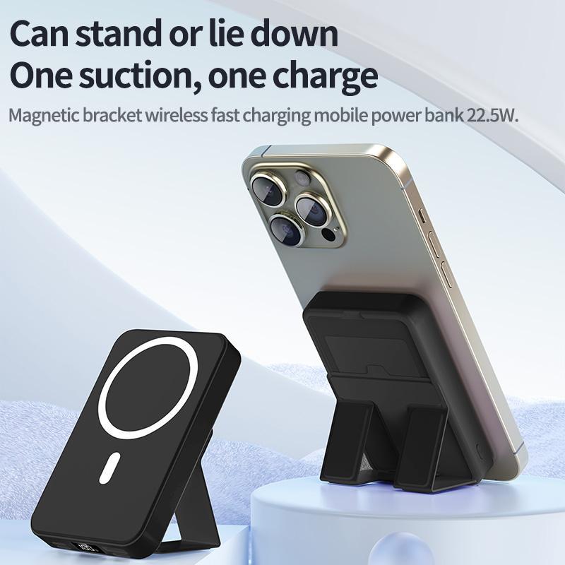 10000mAh Magnetic Power Bank,Foldable Wireless Portable Charger with LED Display,Fast Charging for iPhone 17/16/15/14/13/12 Pro/Pro Max/Plus, Compact Silicone 10000mAh Magnetic Power Bank,Foldable Wireless Portable Charger with LED Display,Fast Charging for iPhone 17/16/15/14/13/12 Pro/Pro Max/Plus, Compact Silicone