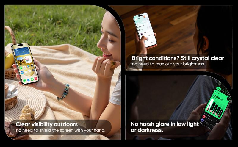 【TikTokShopBlackFriday】MAGIC JOHN Screen Protector 2 Pack for iPhone, Samsung, and Google–Clear & Privacy Protection, Fingerprint Resistant, Dust-Free, Bubble-Free Design 【TikTokShopBlackFriday】MAGIC JOHN Screen Protector 2 Pack for iPhone, Samsung, and Google–Clear & Privacy Protection, Fingerprint Resistant, Dust-Free, Bubble-Free Design