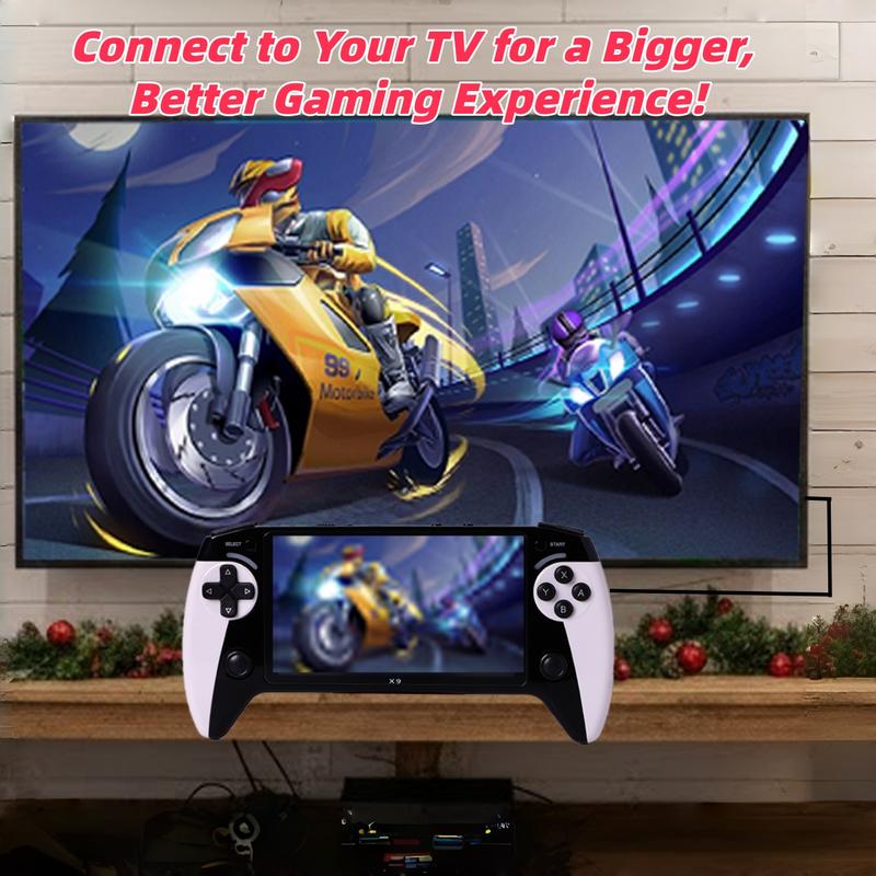 Portable Retro Game Console 5.5 Inch Large Screen, Supports Ten Emulators, Ultra HD Graphics, Perfect Gift for Day, Father's Day, Christmas Portable Retro Game Console 5.5 Inch Large Screen, Supports Ten Emulators, Ultra HD Graphics, Perfect Gift for Day, Father's Day, Christmas