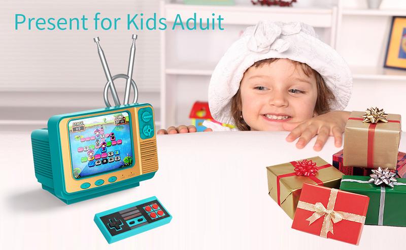 PYBGE Retro Video Game Console GV300S: 308 Built-in Classic Games, Classic Retro 3-Color Gamepad, Mini Handheld TV-Style Game Player – Ideal for Kids & Adult Nostalgia Enthusiasts PYBGE Retro Video Game Console GV300S: 308 Built-in Classic Games, Classic Retro 3-Color Gamepad, Mini Handheld TV-Style Game Player – Ideal for Kids & Adult Nostalgia Enthusiasts