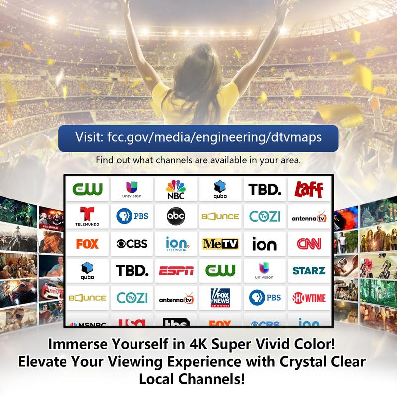 Digital TV Antenna for Smart TV Indoor,2025 TV Antenna with 3M Stick Base, 360°&Long Range Reception 4K HDTV Antenna for Local Channels, Easy Installation Antennas for 1080P TVs Without Cable antenna fortv Digital TV Antenna for Smart TV Indoor,2025 TV Antenna with 3M Stick Base, 360°&Long Range Reception 4K HDTV Antenna for Local Channels, Easy Installation Antennas for 1080P TVs Without Cable antenna fortv